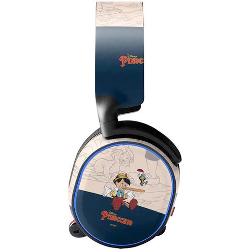 Disney Pinocchio and Jiminy Cricket SteelSeries Arctis 3 Skin